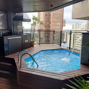 Morumbi, Pub, Com Hidromassagem, Piscina Aquecida Privativa, Lareira, Que Voce Precisa Descansar, Trabalhar Ou Realizar Aquela Comemoracao! Com Total Conforto E Privacidade! O Nota 10 De Sp! São Paulo
